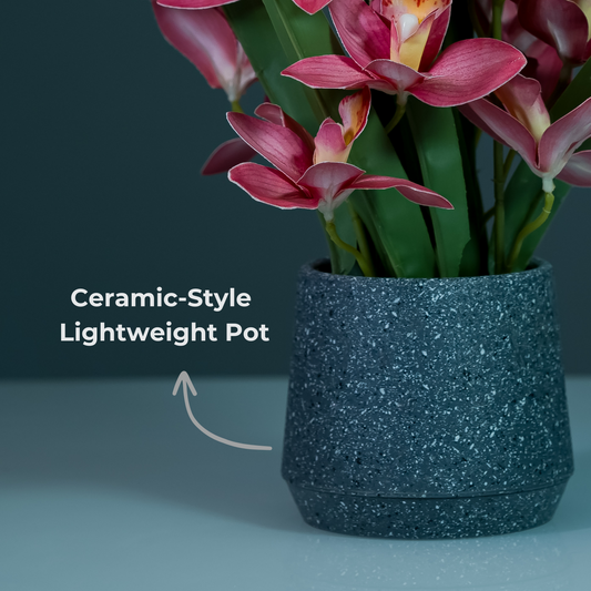 Artificial Orchids Flowers with Pot