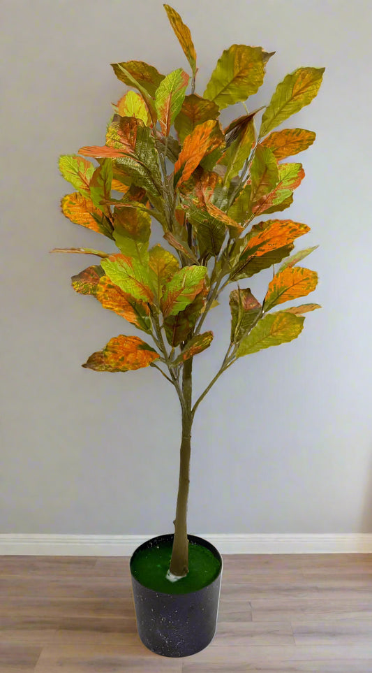 Artificial Faux Fiddle Plant for Home and Office Decor